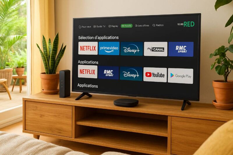 La RED box est l'offre incluant appels, tv et wi-fi, la plus compétitive du marcché.