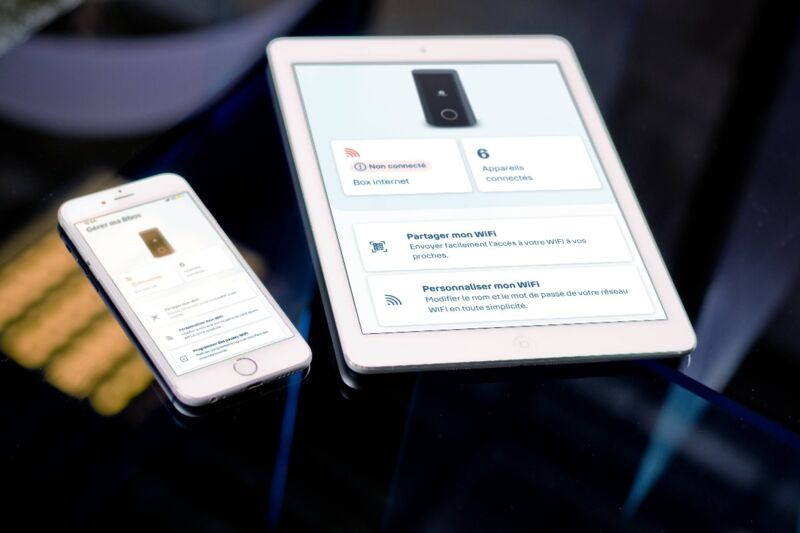 application de la box wifi