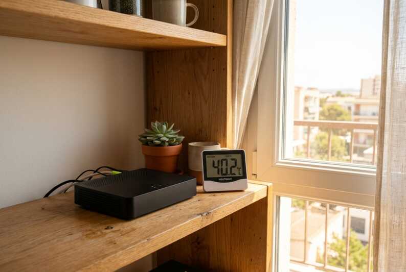 En cas de forte chaleur, une box mal ventilée peut réduire d'elle-même ses performances.