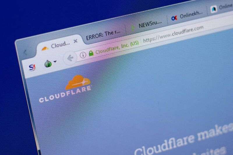 Cloudflare est en panne.