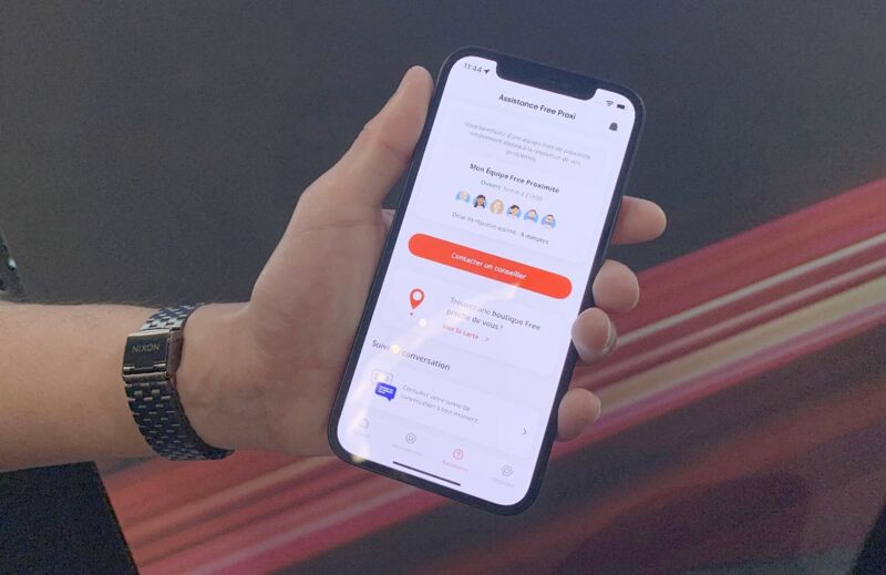 Free propose à ses clients de télécharger des applis gratuites.