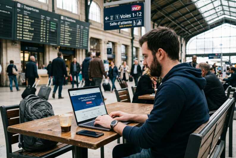 homme gare nordvpn