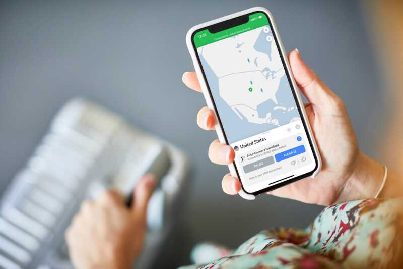 application nordvpn sur iPhone