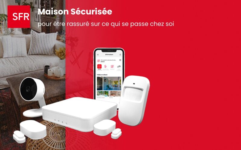 SFR propose une remise de 5€ pour son système Maison Sécurisée.