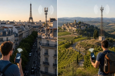 Réseau mobile : qui capte le mieux en ville et à la campagne ?