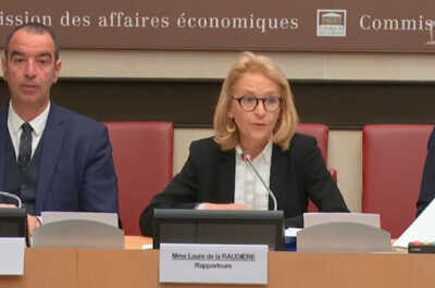     Laure de la Raudière nommée présidente de l'Arcep, dans un fauteuil
