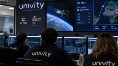 Univity réussit la 5G depuis l'espace, mais votre smartphone devra encore attendre