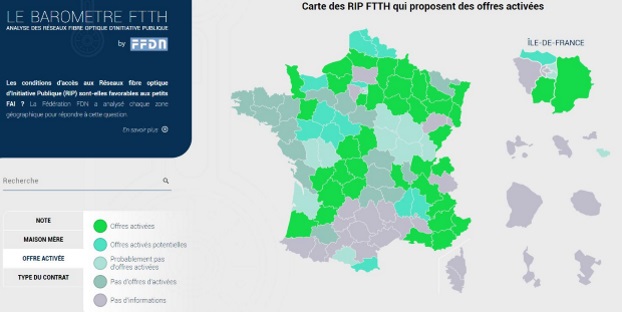 Barom&egrave;tre Fibre FFDN : offres activ&eacute;es