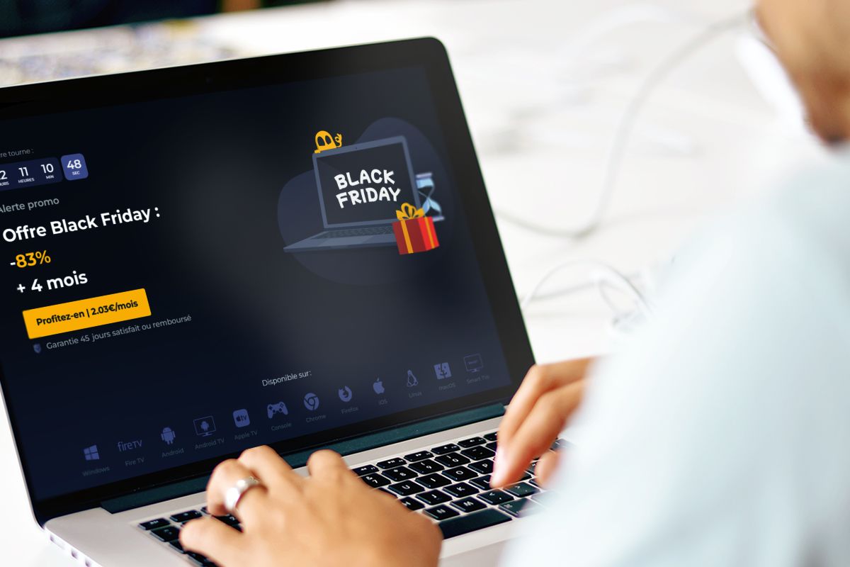     Black Friday : avec sa remise de 83%, ce VPN coûte moins cher qu'un café (et vous avez 45 jours pour le tester)
