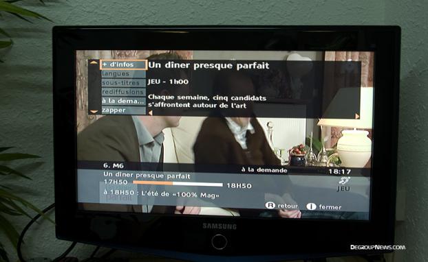Informations &agrave; propos d'un programme TV