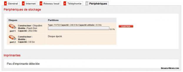 Etat P&eacute;riph&eacute;riques
