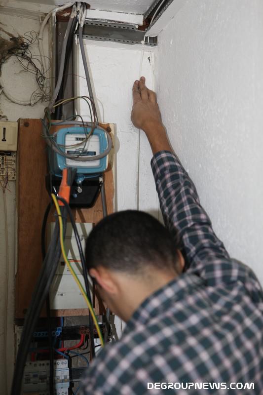 D&eacute;part de la fibre optique du local