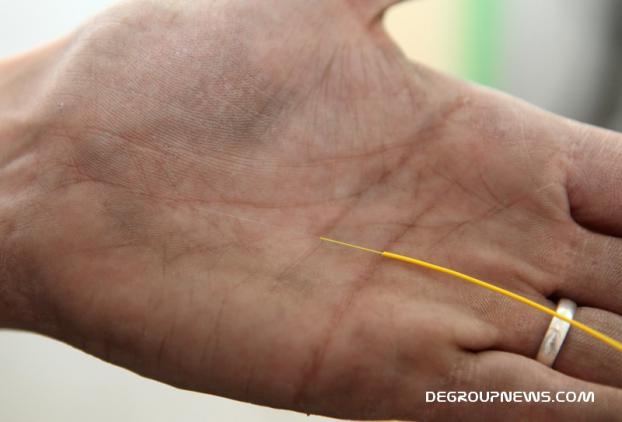 Fibre optique d&eacute;nud&eacute;e