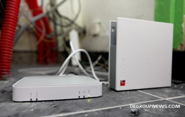 Bo&icirc;tier ONT reli&eacute; &agrave; la neufbox Evolution