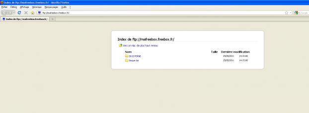 Acc&egrave;s au disque dur de la Freebox par FTP