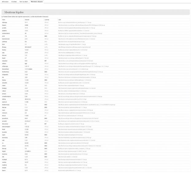 Divers : mentions l&eacute;gales