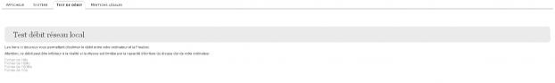 Divers : test de d&eacute;bit du r&eacute;seau local