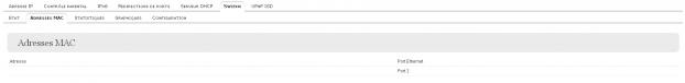 R&eacute;seau local : adresses MAC du switch