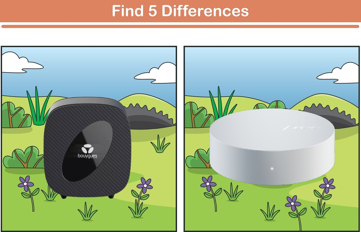     B&YOU Pure fibre et Freebox Pop S : le jeu des 5 différences
