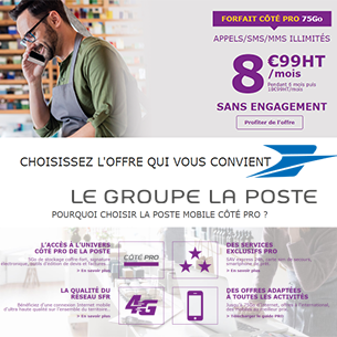 C&ocirc;t&eacute; Pro La Poste Mobile