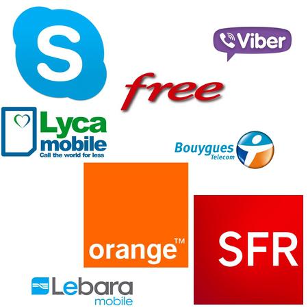 Logos op&eacute;rateurs mobiles
