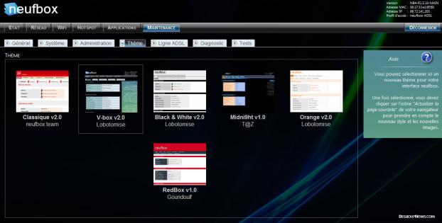 Maintenance : th&egrave;mes