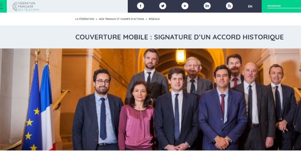 Signature de l'accord New deal Mobile : F&eacute;d&eacute;ration fran&ccedil;ais des t&eacute;l&eacute;coms