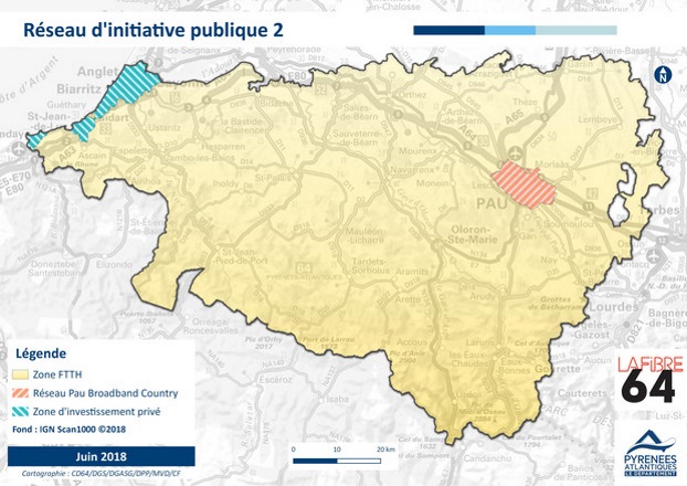 Fibre dans les Pyr&eacute;n&eacute;es Atlantiques : la zone d'initiative publique fibr&eacute;e par SFR