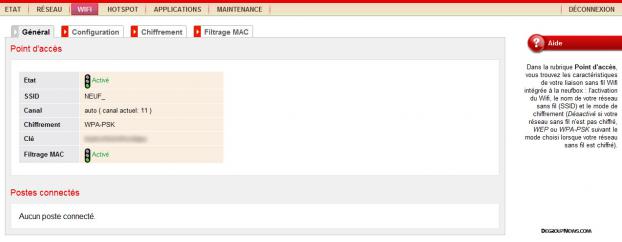 Wi-Fi : point d'acc&egrave;s